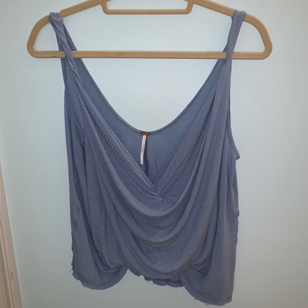 Light purple/ blue Free people top